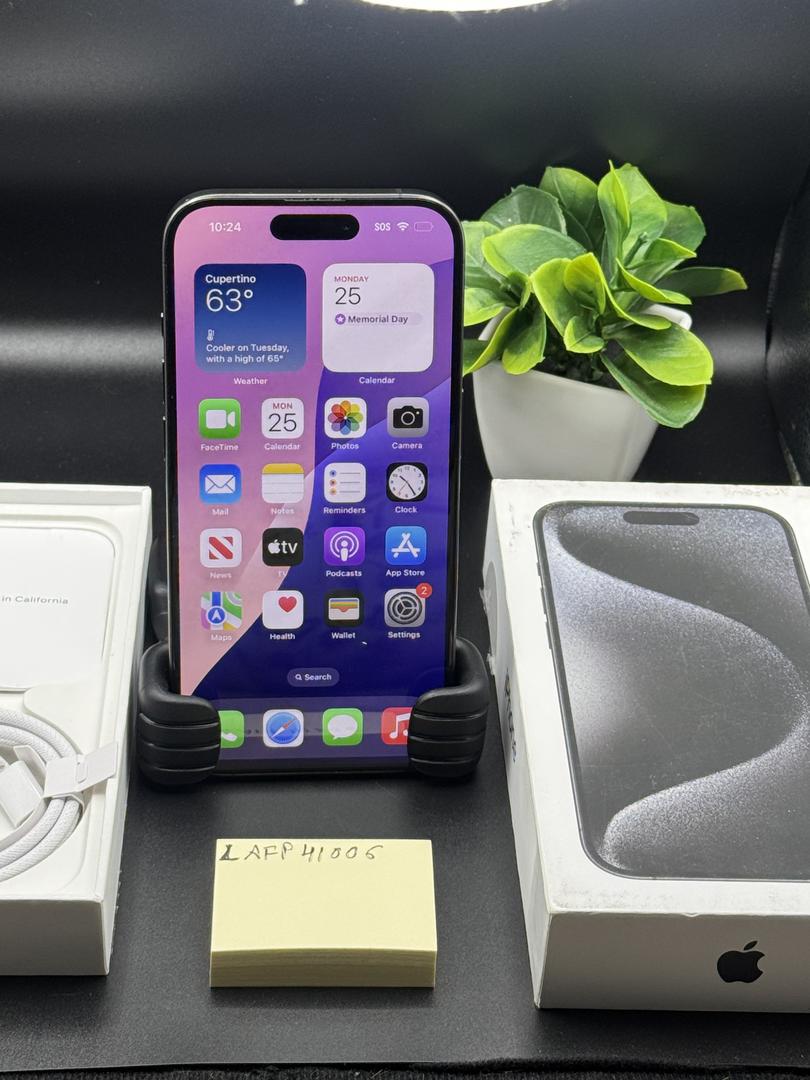 Apple iPhone 15 Pro - Unlocked, 256GB, Black, A2848 - LAFP41006