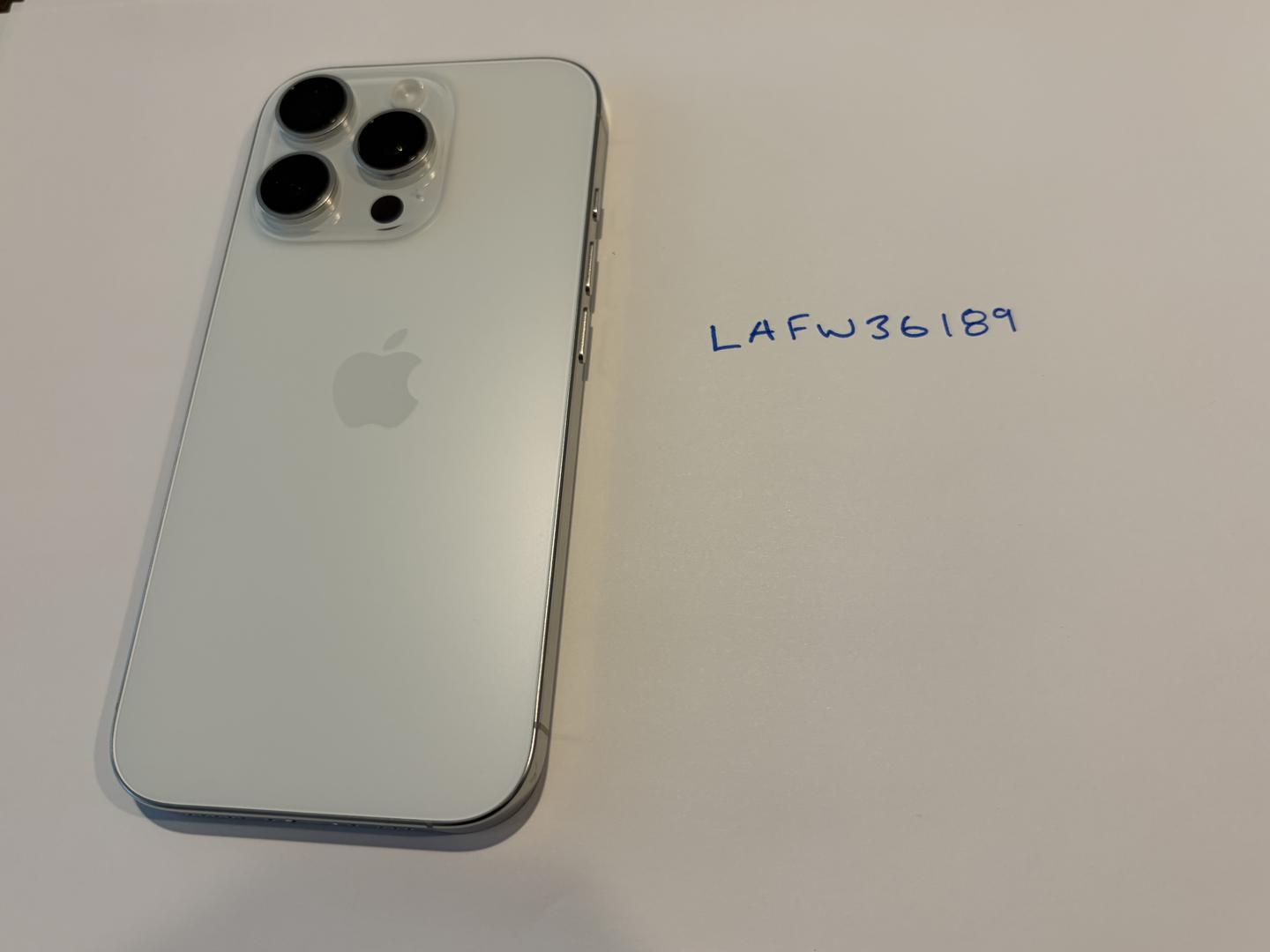 Apple iPhone 16 Pro - Unlocked, 128GB, White, A3083 - LAFW36189