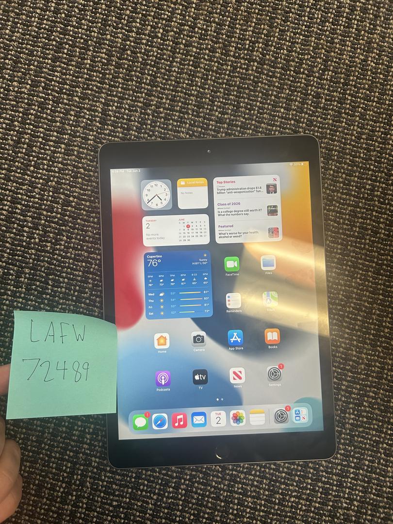 Apple iPad (7th Gen) - Wi-Fi, 128GB, Gray, A2197 - LAFW72489 - Swappa