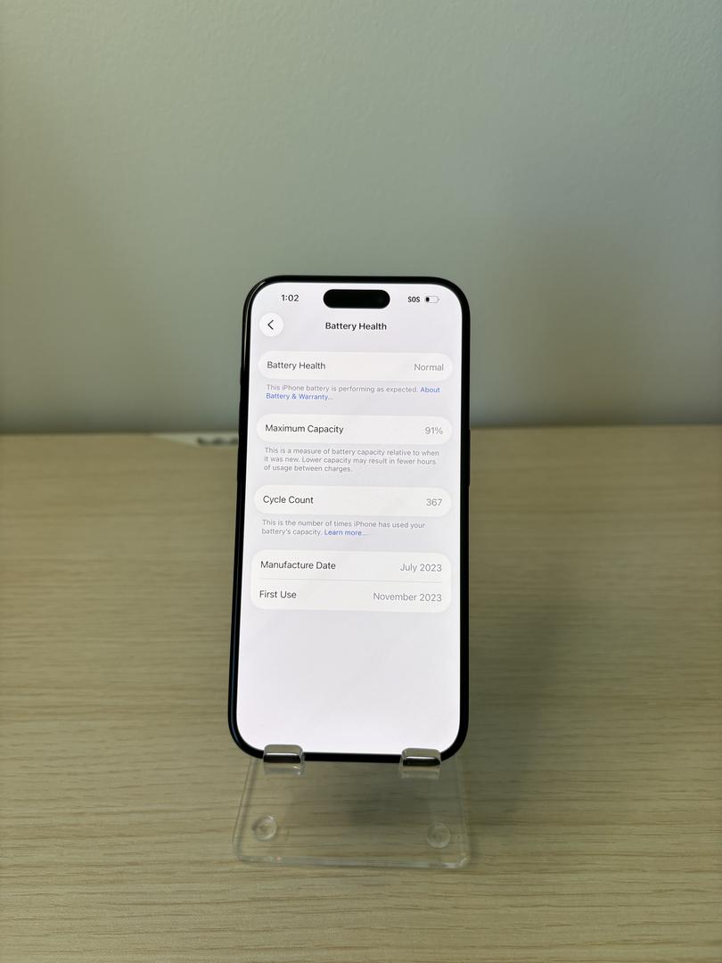 Apple iPhone 15 Pro - Unlocked, 128GB, Blue, A2848 - LAFX64076