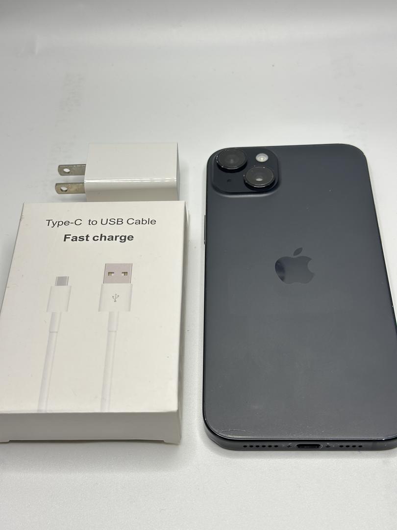 Apple iPhone 15 Plus - Unlocked, 128GB, Black, A2847 - LAFZ04734