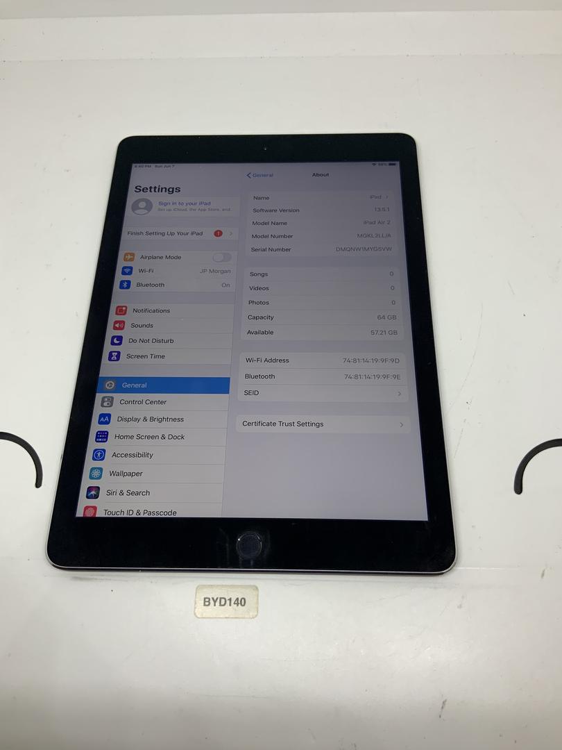 Apple iPad Air 2 - Wi-Fi, 64 GB, Gris 2