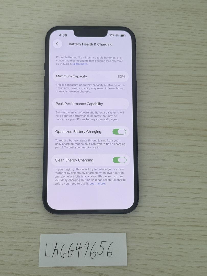 Apple iPhone 13 - Unlocked, 128GB, Midnight, A2482 - LAGG49656
