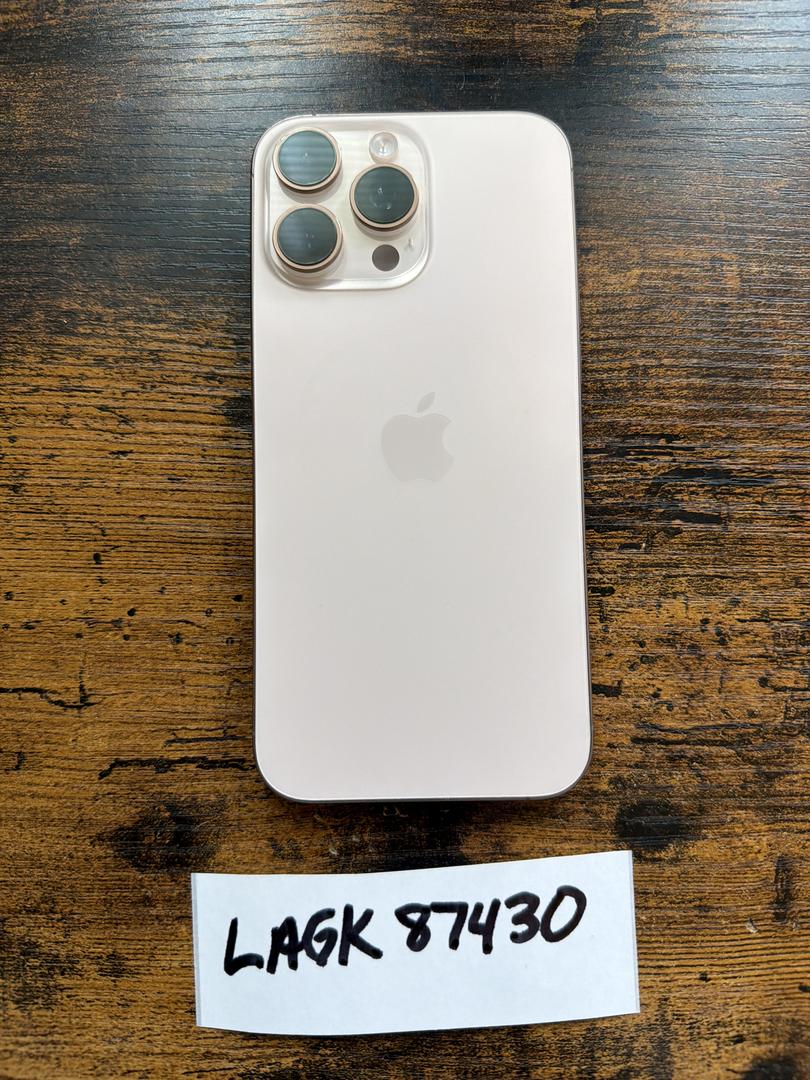 Apple iPhone 16 Pro Max - Unlocked, 256GB, Desert, A3084
