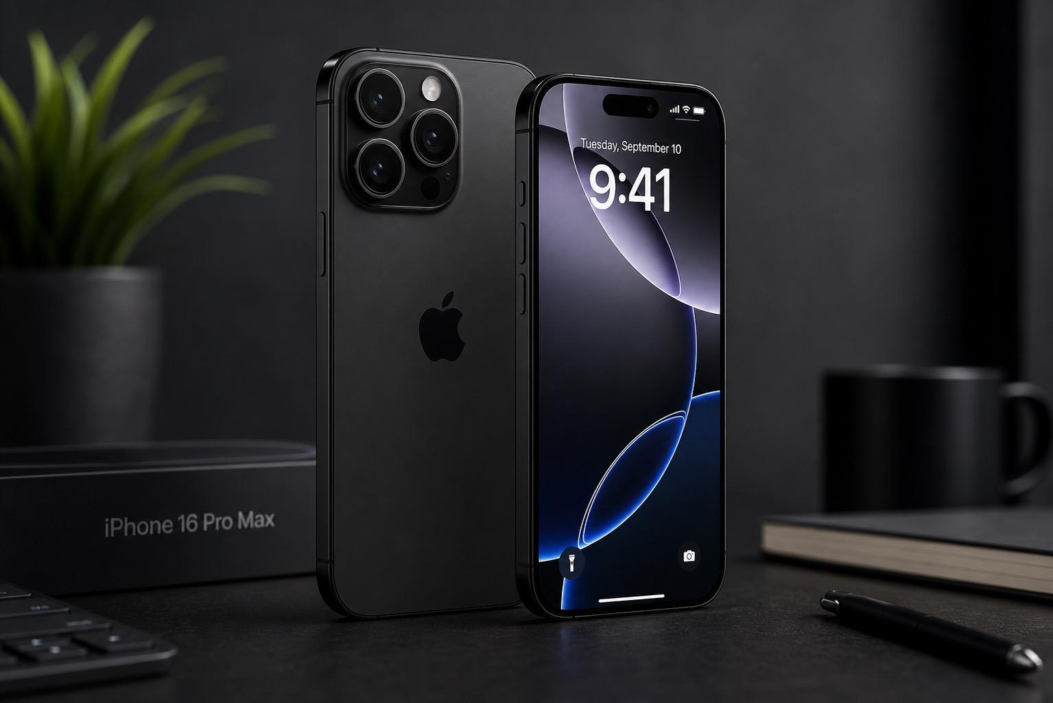 Apple iPhone 16 Pro Max - Unlocked, 256GB, Black, A3084