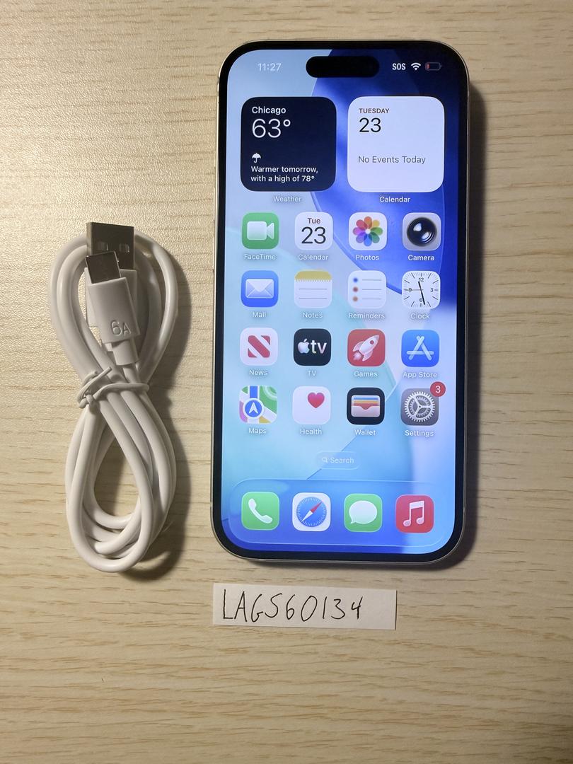 Apple iPhone 15 - Unlocked, 128GB, Yellow, A2846 - LAGS60134 - Swappa