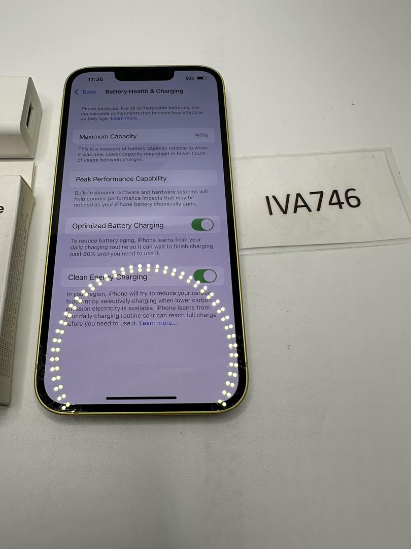 Apple iPhone 14 - Unlocked, 256GB, Yellow, A2649 - LAGU31462 - Swappa