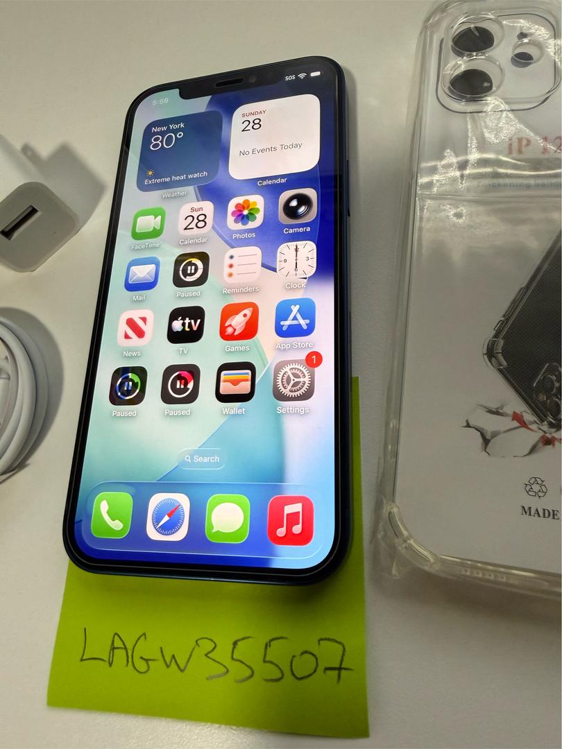 Apple iPhone 12 - Unlocked, 64GB, Blue, A2172 - LAGW35507 - Swappa