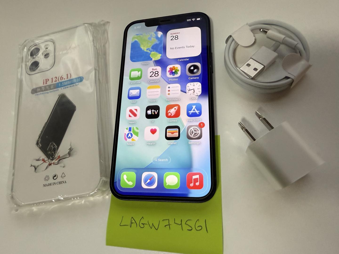 Apple iPhone 12 - Unlocked, 64GB, Black, A2172 - LAGW74561 - Swappa
