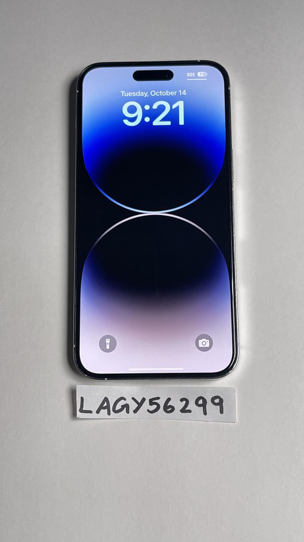Apple iPhone 14 Pro Max - Unlocked, 128GB, Silver, A2651