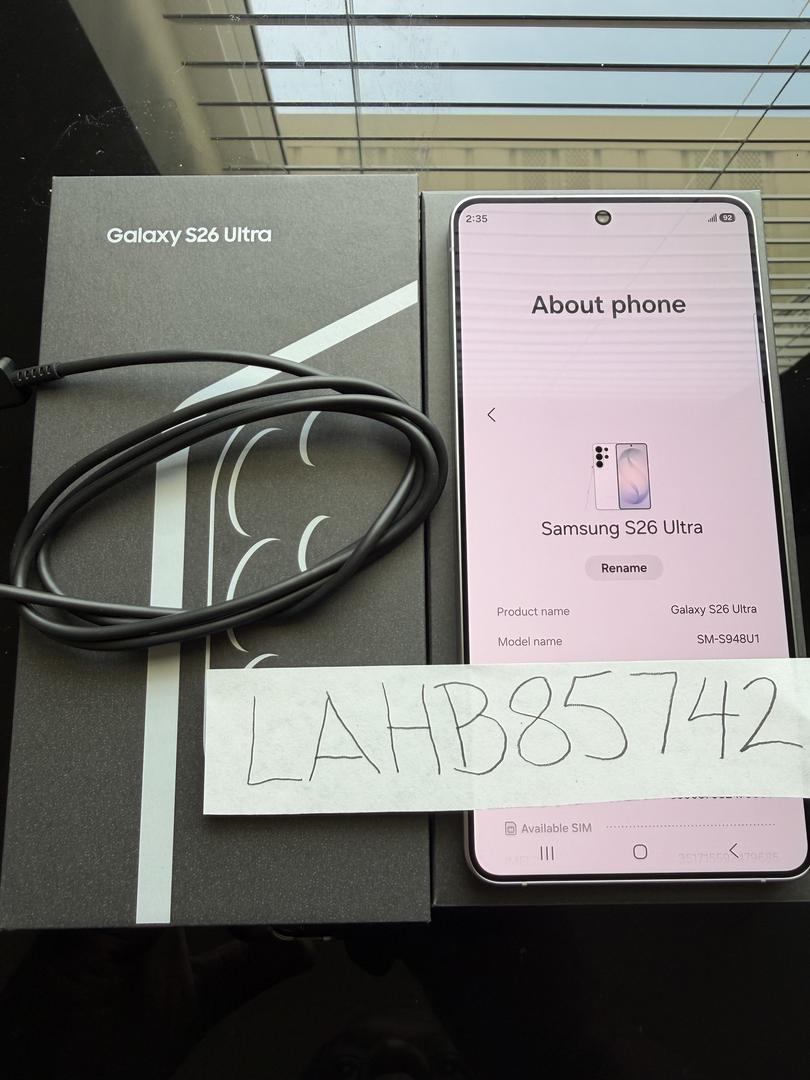 Samsung Galaxy S26 Ultra - Unlocked, 256GB, White, 12GB, SM-S948U1