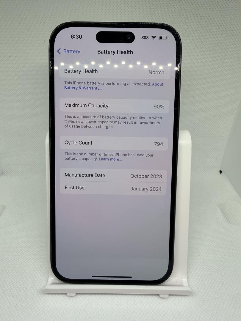 Apple iPhone 15 - Unlocked, 128GB, Black, A2846 - LAHD30233 - Swappa
