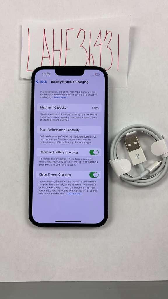 Apple iPhone 14 - Unlocked, 128GB, Midnight, A2649 - LAHE36431