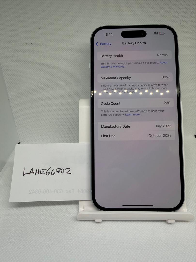 Apple iPhone 15 - Verizon, 128GB, Blue, A2846 - LAHE66302 - Swappa