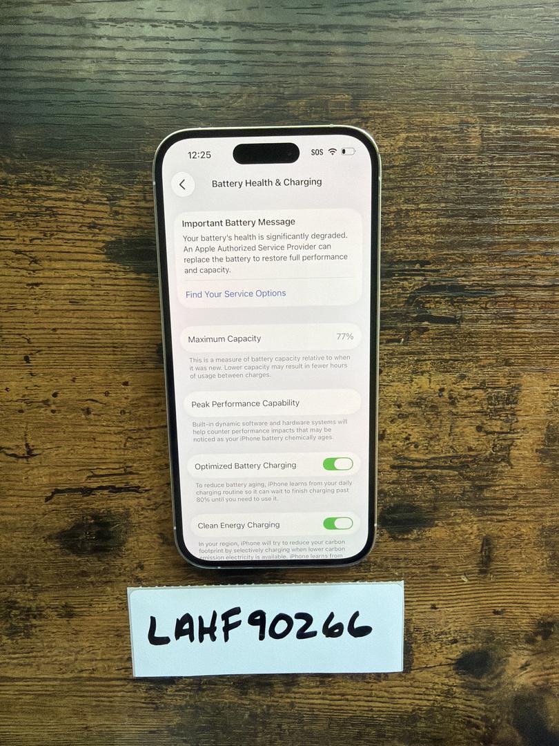 Apple iPhone 14 Pro - Unlocked, 128GB, Silver, A2650 - LAHF90266