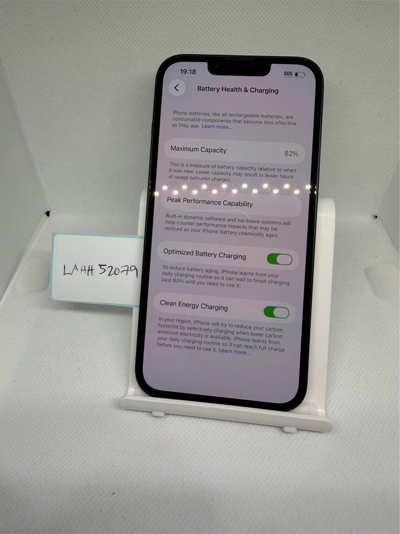 Apple iPhone 13 - Unlocked, 128GB, Midnight, A2482 - LAHH52079