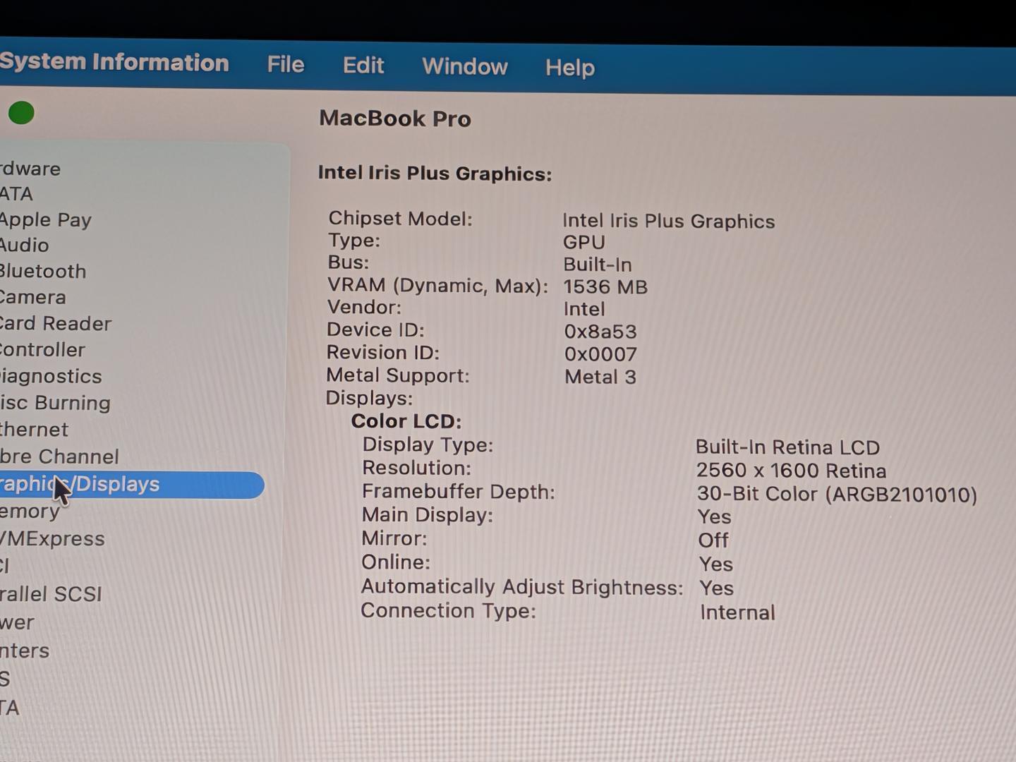 MacBook Pro 2020 - 13" - 512 GB, gris, 16 GB, Intel Core i5 5