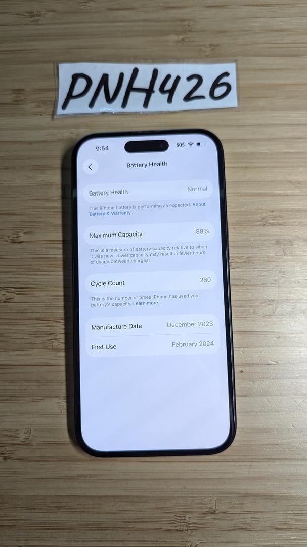 Apple iPhone 15 - Unlocked, 128GB, Black, A2846 - LAHM86631 - Swappa
