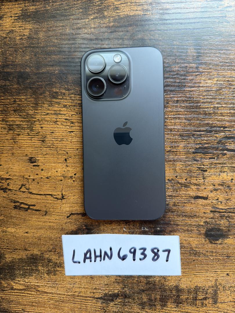 Apple iPhone 15 Pro - Unlocked, 128GB, Black, A2848 - LAHN69387