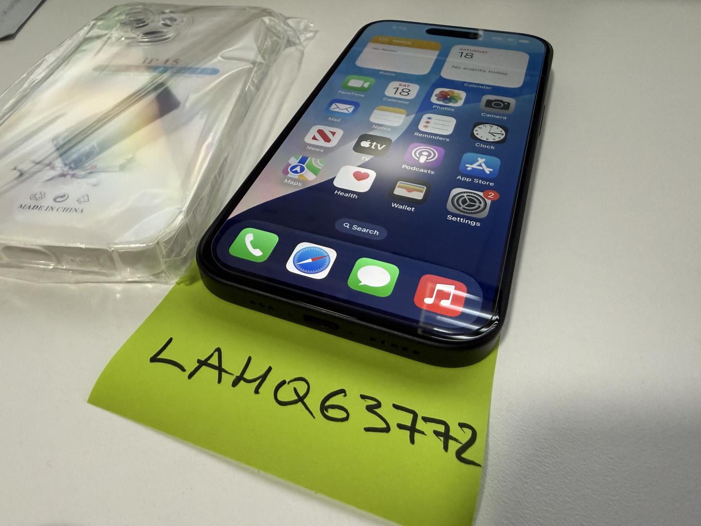 Apple iPhone 15 - Unlocked, 128GB, Black, A2846 - LAHQ63772 - Swappa