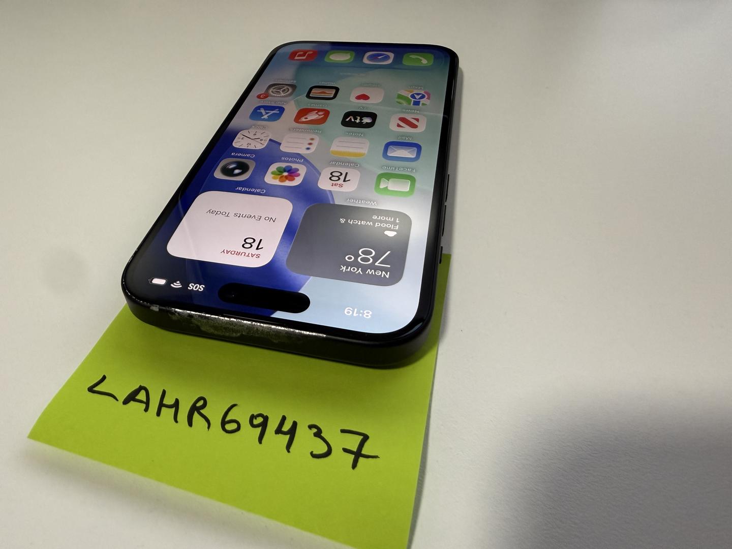Apple iPhone 15 - Unlocked, 128GB, Black, A2846 - LAHR69437 - Swappa