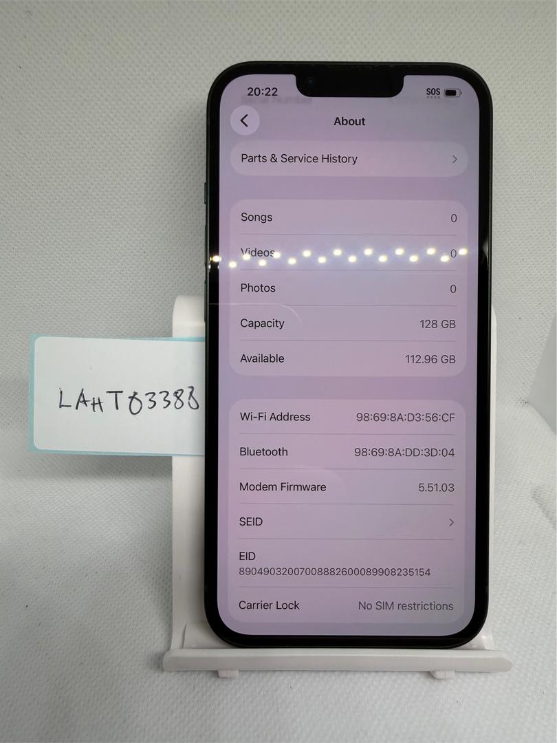 Apple iPhone 13 - Unlocked, 128GB, Green, A2482 - LAHT03388 - Swappa
