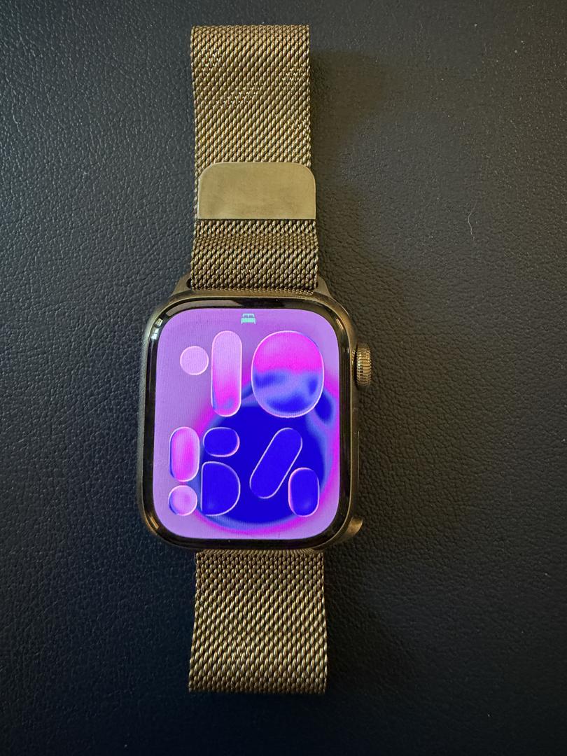 Apple Watch Series 7 41mm - AT&T, Dorado, A2475 - Cellular, Acero inoxidable 4