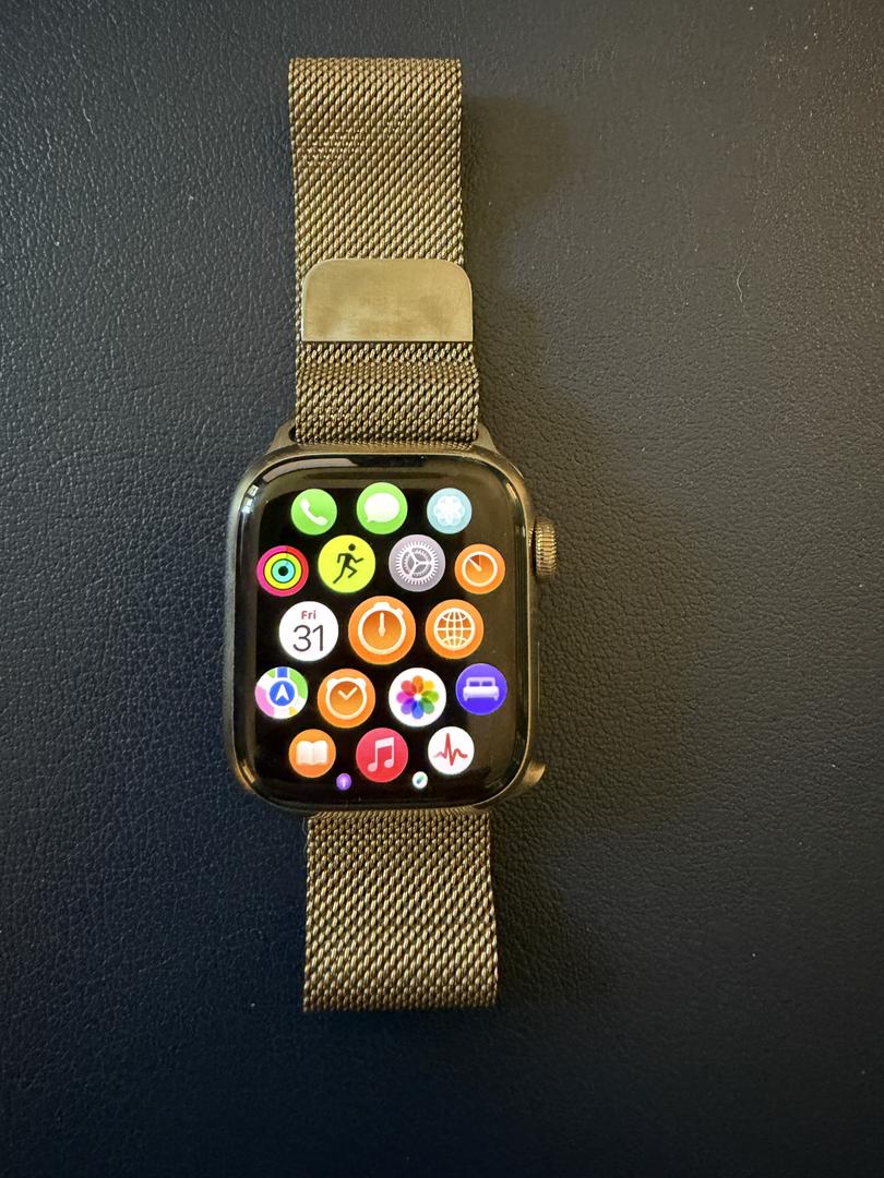 Apple Watch Series 7 41mm - AT&T, Dorado, A2475 - Cellular, Acero inoxidable 5