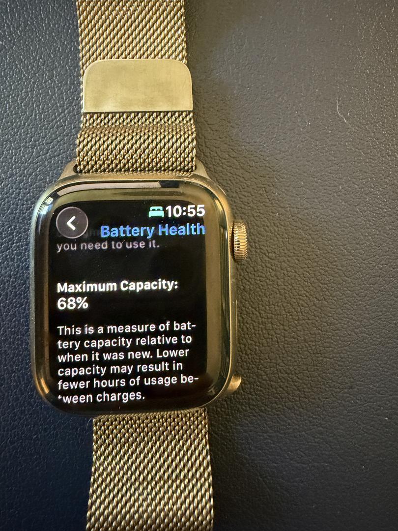 Apple Watch Series 7 41mm - AT&T, Dorado, A2475 - Cellular, Acero inoxidable 6