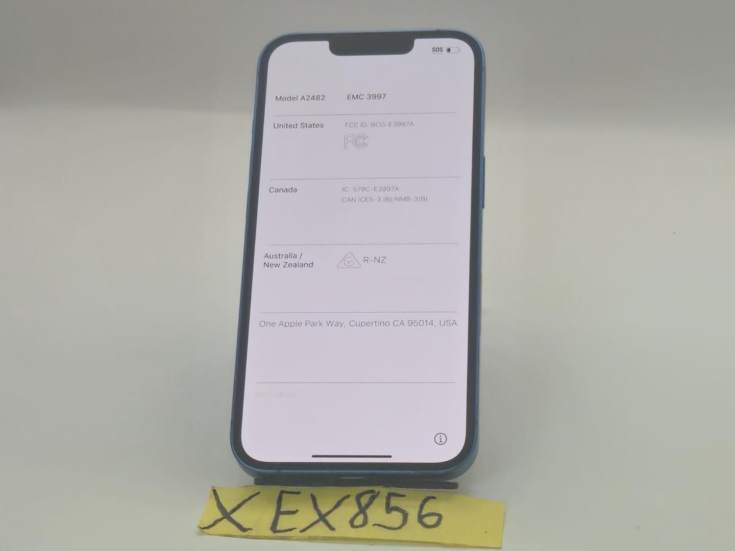 Apple iPhone 13 - Desbloqueado, 128 GB, Azul, A2482 2