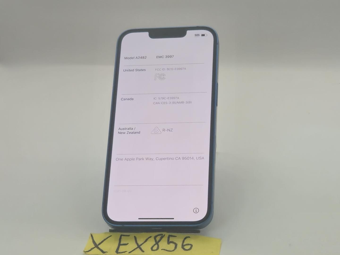 Apple iPhone 13 - Desbloqueado, 128 GB, Azul, A2482 2