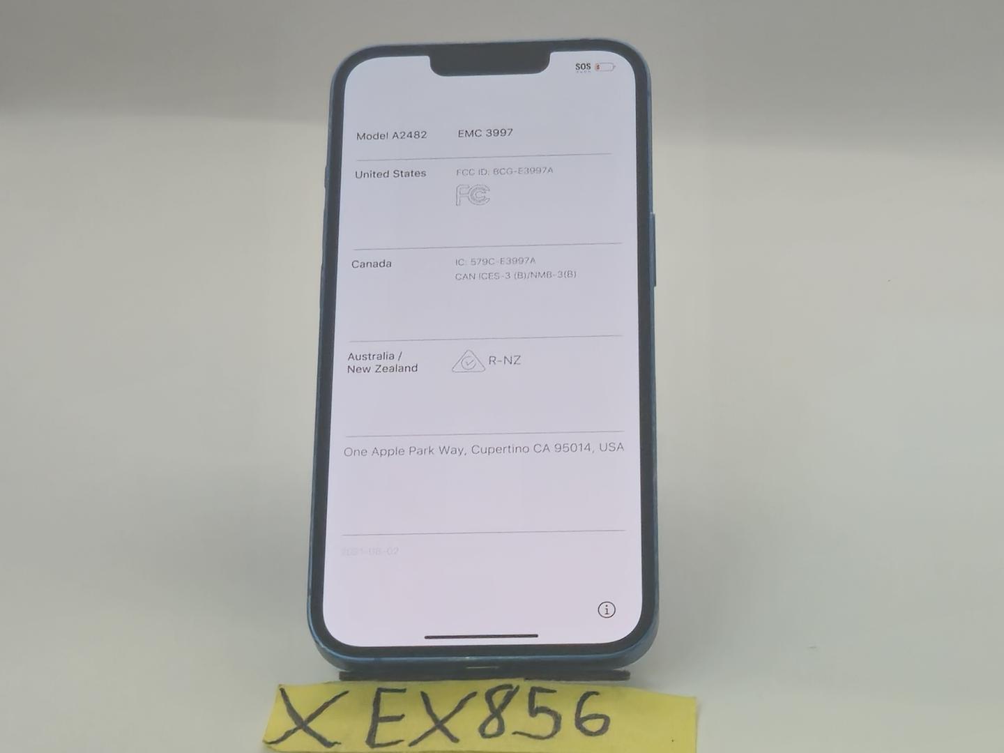 Apple iPhone 13 - Desbloqueado, 128 GB, Azul, A2482 2