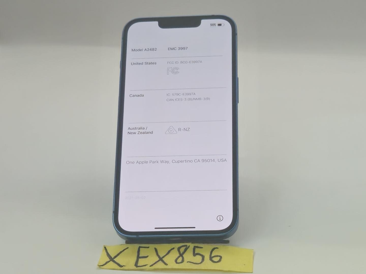 Apple iPhone 13 - Liberado, 128 GB, Azul, A2482 2