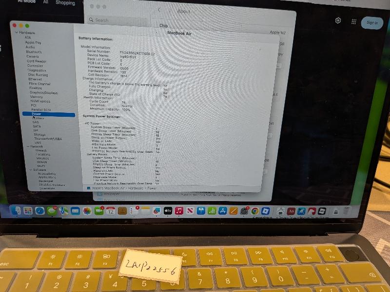 MacBook Air 2022 (M2) - 13" - 256 GB, Medianoche, 8 GB, Apple M2 6