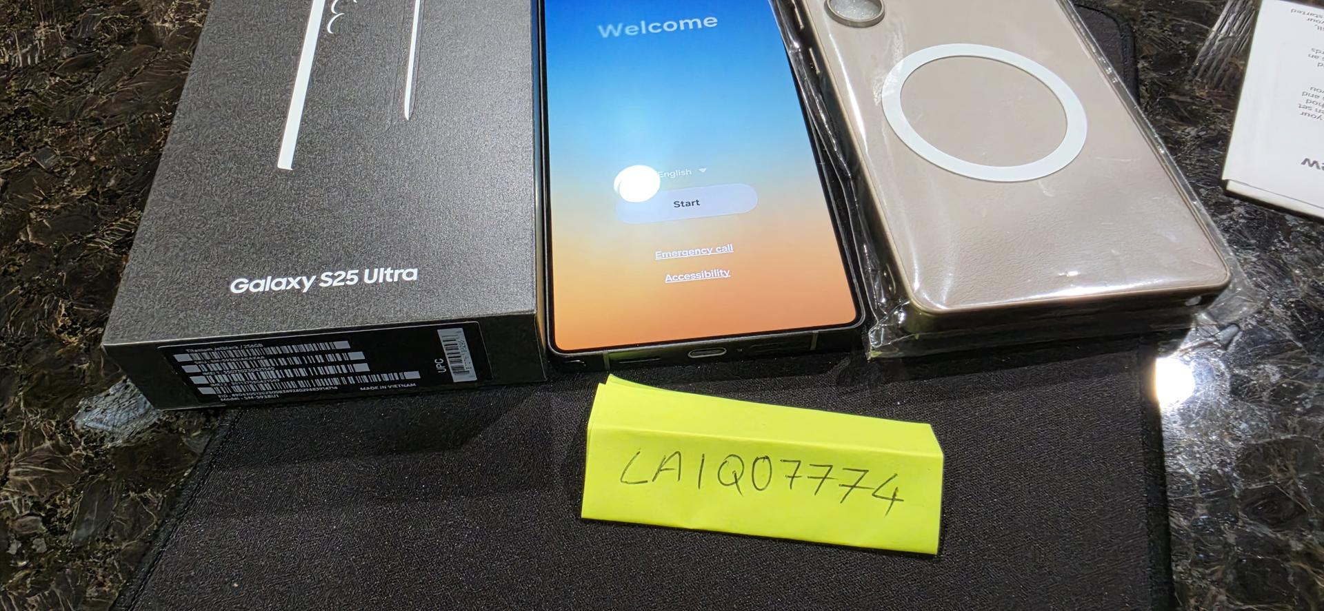 Samsung Galaxy S25 Ultra - Desbloqueado, 256 GB, Negro, 12 GB, SM-S938U1