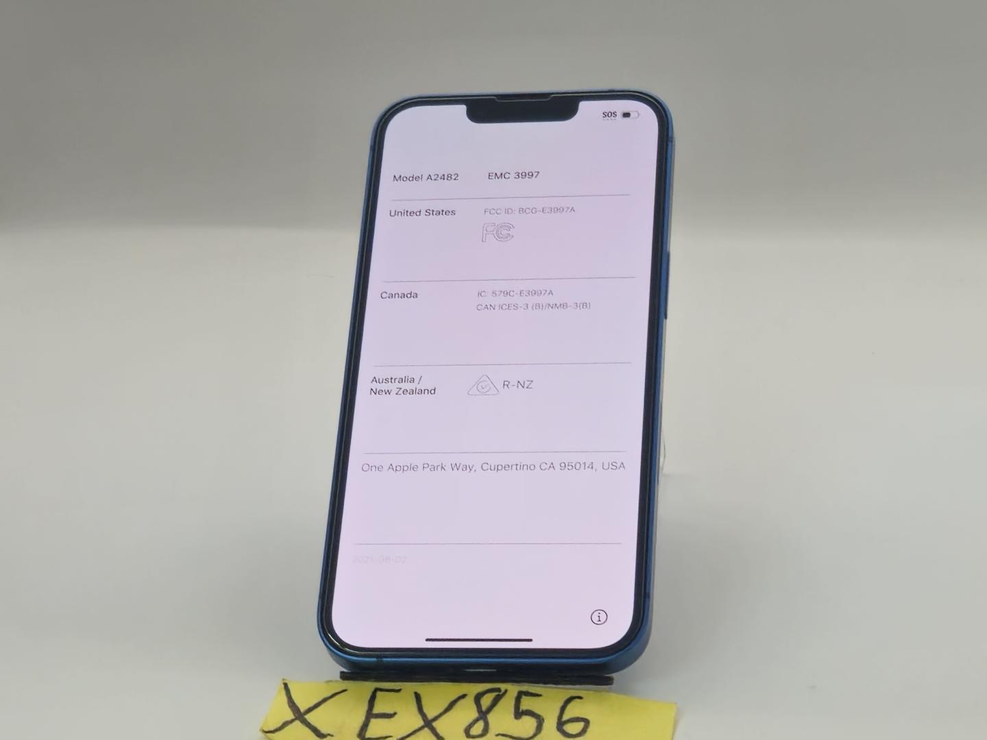 Apple iPhone 13 - Desbloqueado, 128 GB, Azul, A2482 2