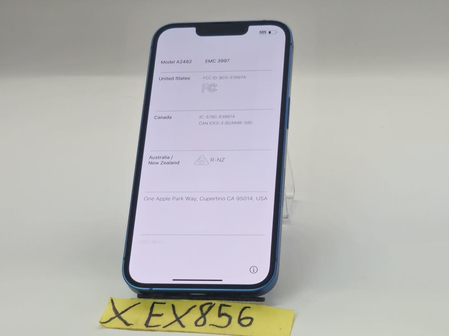 Apple iPhone 13 - Desbloqueado, 128 GB, Azul, A2482 2