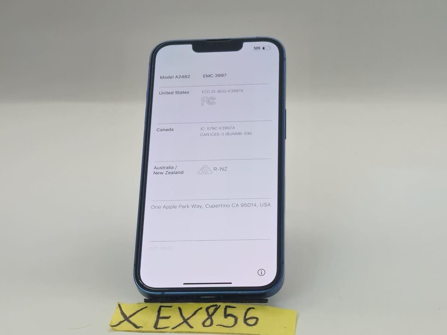 Apple iPhone 13 - Desbloqueado, 128 GB, Azul, A2482 2