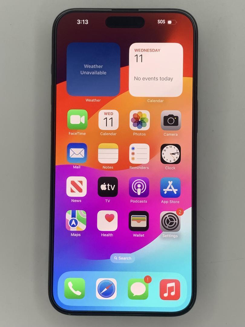 Apple iPhone 15 Pro Max - Unlocked, 256GB, Black, A2849 - LAJQ34275