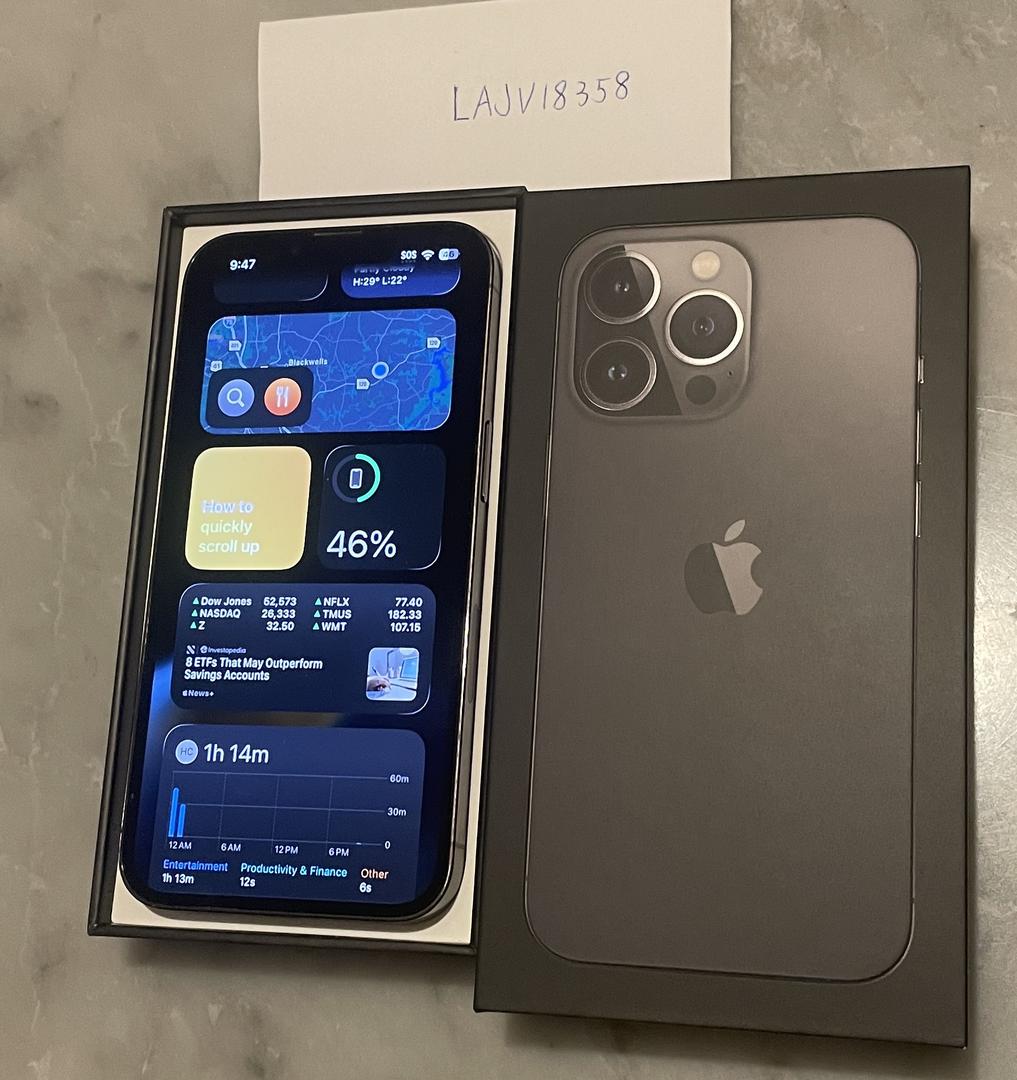 Apple iPhone 13 Pro - Unlocked, 128GB, Graphite, A2483 - LAJV18358