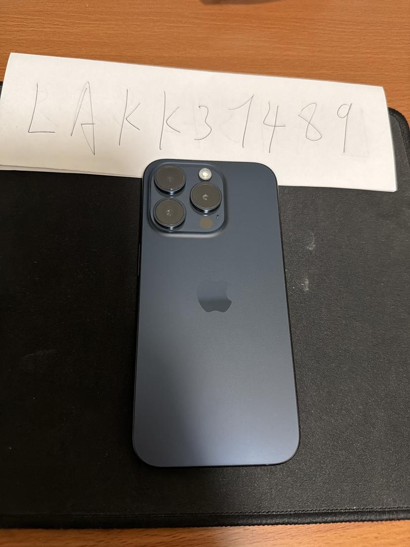 Apple iPhone 15 Pro - Unlocked, 256GB, Blue, A2848 - LAKK37489