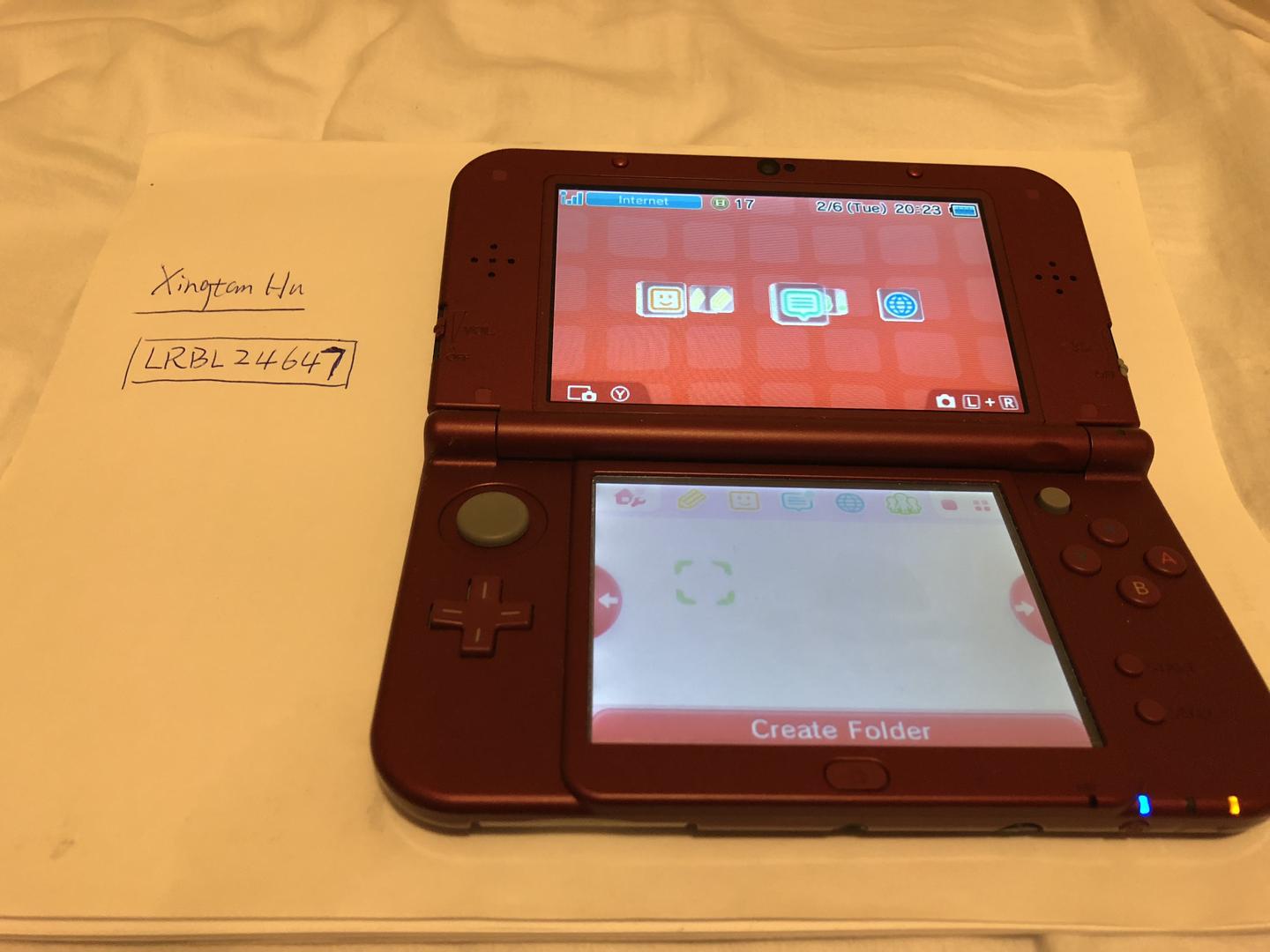 New Nintendo 3DS XL Red, 1GB LRBL24647 Swappa