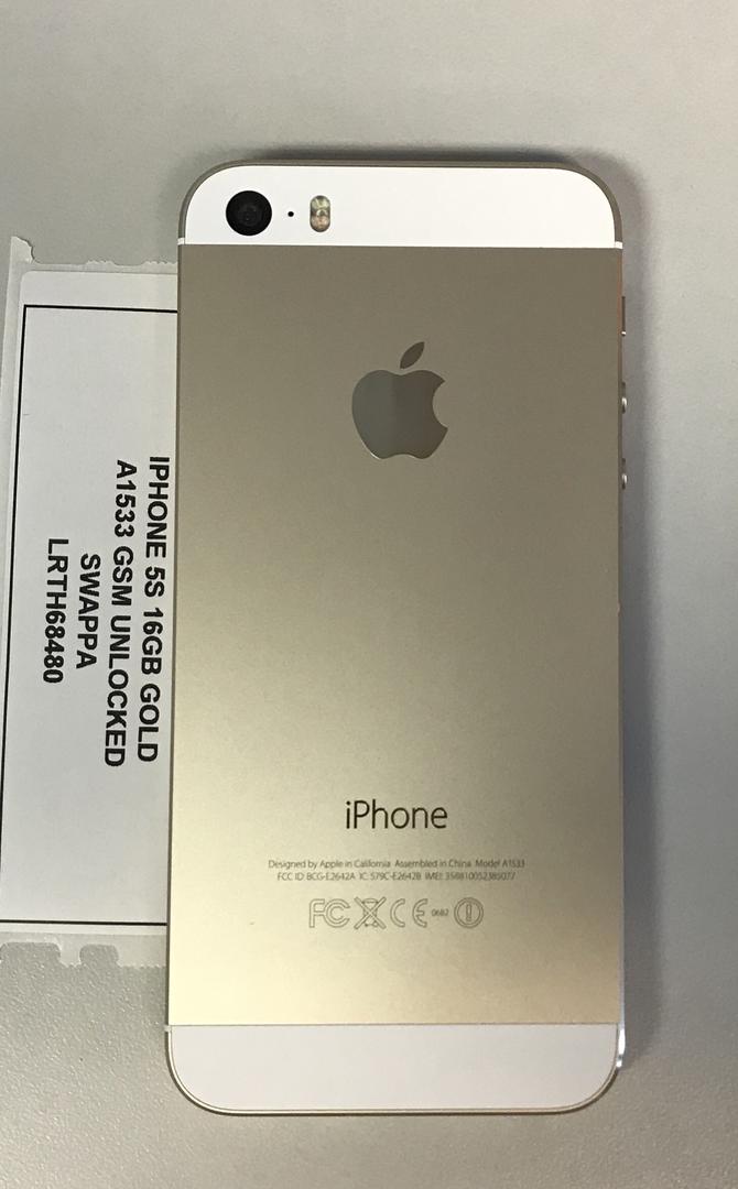 Apple iPhone 5S Unlocked, Gold, 16GB, A1533, GSM LRTH68480 Swappa