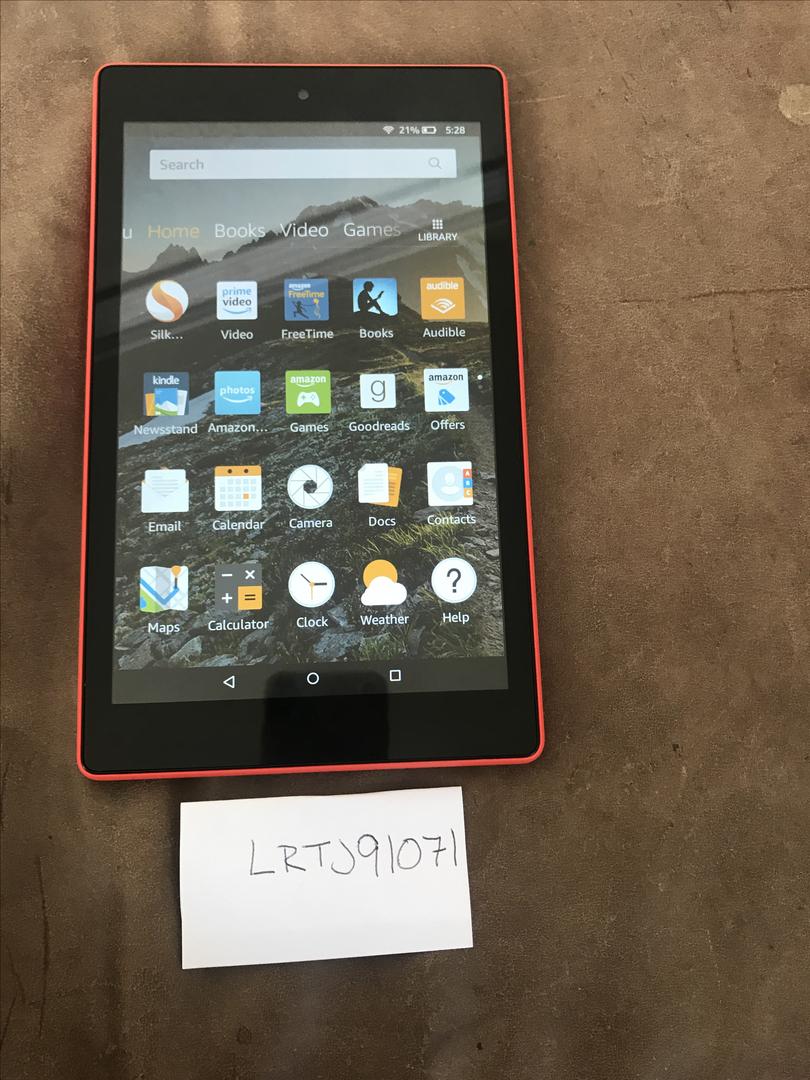Amazon Fire HD 8 2017 with Alexa WiFi, Red, 16GB LRTJ91071 Swappa