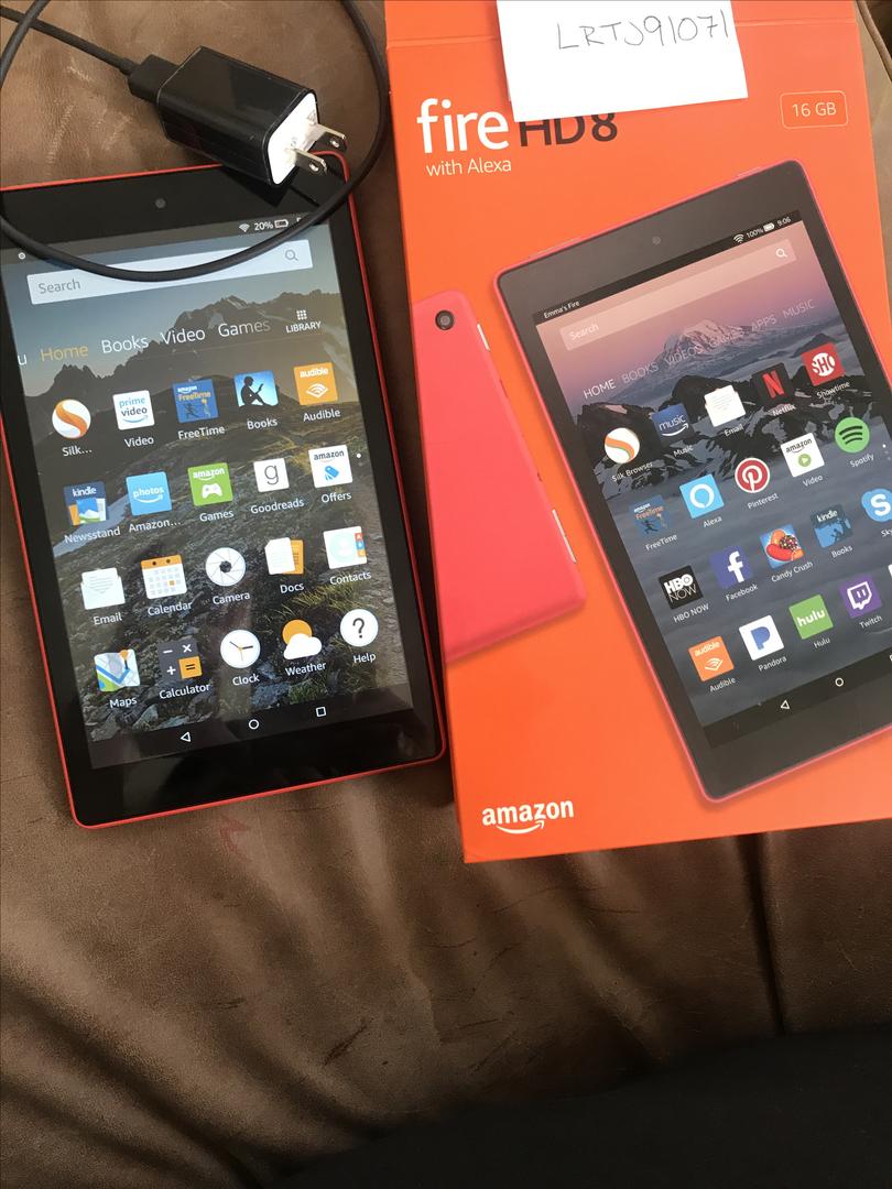 Amazon Fire HD 8 2017 with Alexa WiFi, Red, 16GB LRTJ91071 Swappa