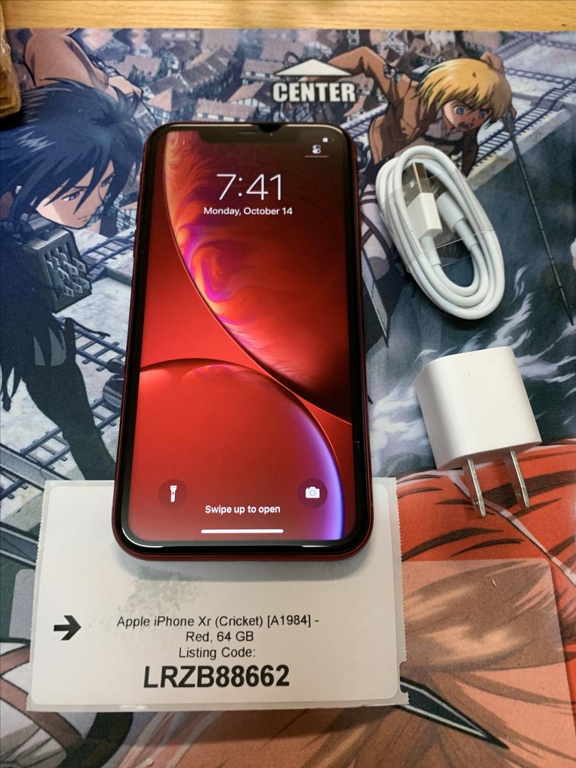Apple iPhone Xr Cricket, Red, 64GB, A1984 LRZB88662 Swappa