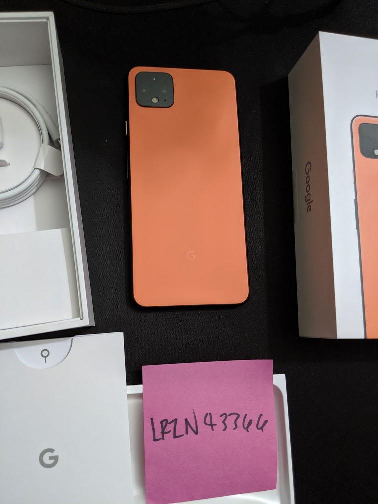 Google Pixel 4 XL Unlocked, Orange, 128GB, 6GB, G020J, Google Edition