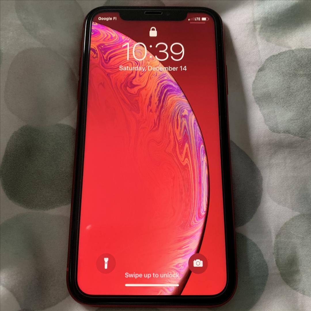 Apple iPhone Xr Unlocked, Red, 128GB, A1984 LTNJ79734 Swappa