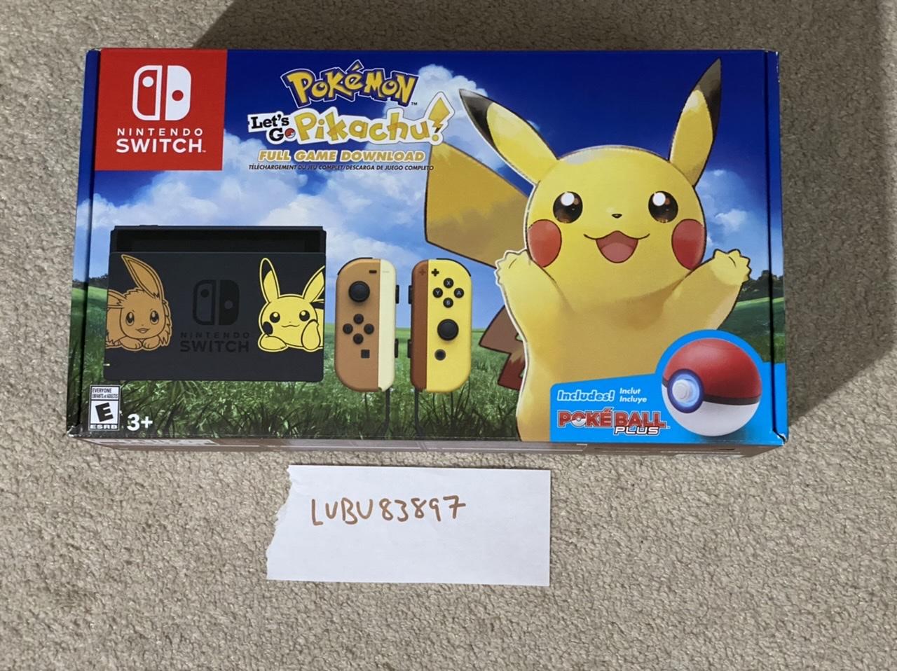 Nintendo Switch Grey, 32GB, Pikachu Edition LUBU83897 Swappa