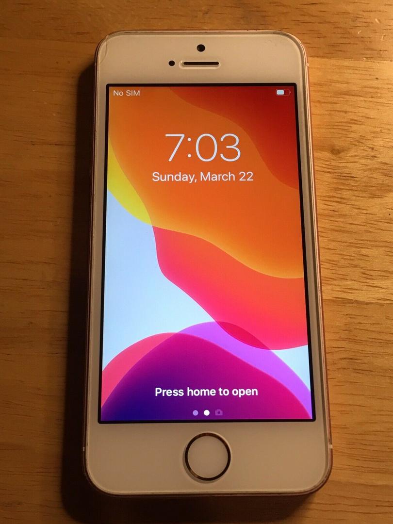 Apple iPhone SE 1st Gen 2016 - AT&T, Rose Gold, 16GB, A1662 - LUDJ23860 ...